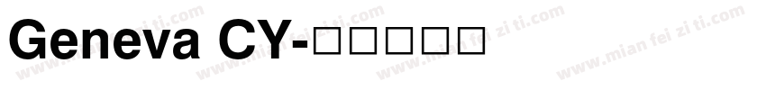 Geneva CY字体转换